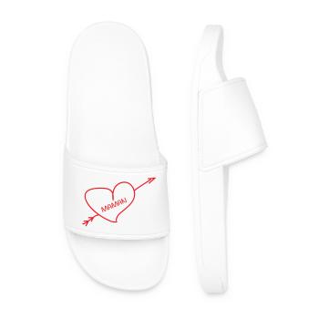 Mommy I Love You - Mother's Day - Men’s Pool Sliders - white - Front