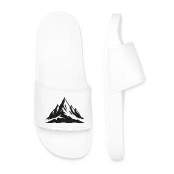 Mountains - Men’s Pool Sliders - white - Front