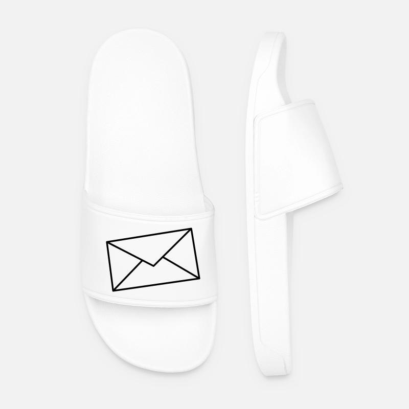 Letter - Men’s Pool Sliders - white