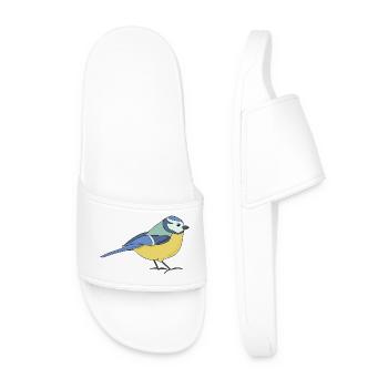petit bleu, multicolore - Claquettes Homme - blanc - Devant