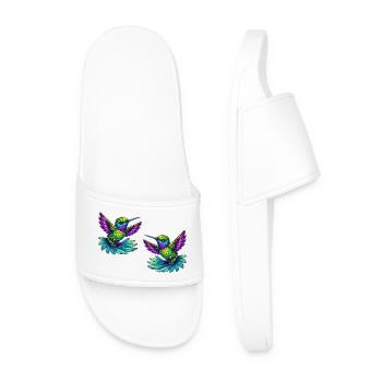 Hummingbird Bird 2 - Men’s Pool Sliders - white - Front
