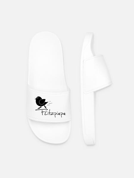 Flitzpiepe - Männer Badelatschen - Weiß