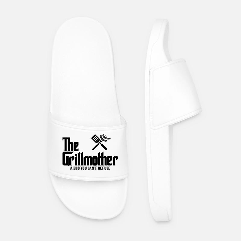 Die Grillmutter - Männer Badelatschen - Weiß