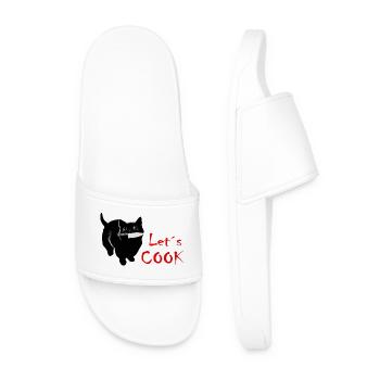 Couteau YANACAT Cat. Cuisine sucrée mais psychique - Claquettes Homme - blanc - Devant