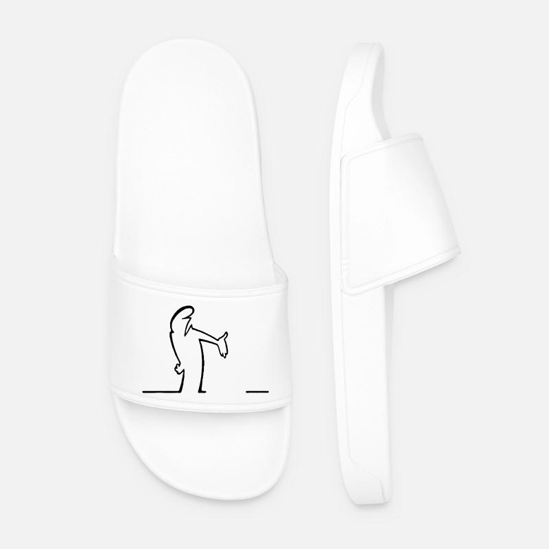 die Linie - Männer Badelatschen - Weiß