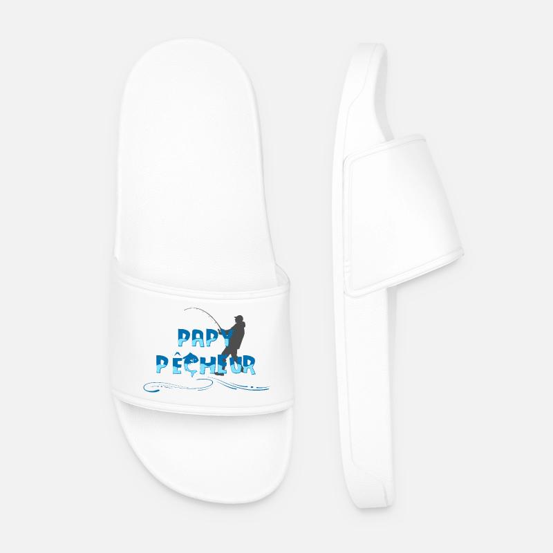 Fischer Opa - Männer Badelatschen - Weiß