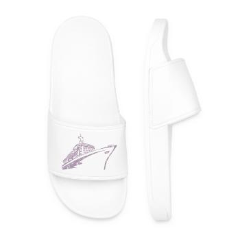 Cruise Ship Cruise Ship Luxury - Men’s Pool Sliders - white - Front