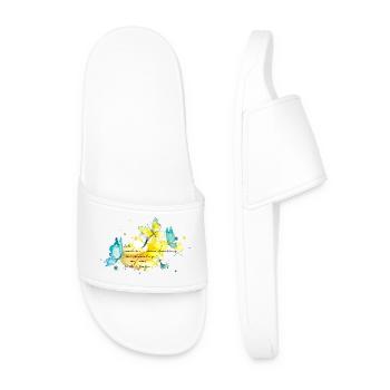 Butterflies.Effects of every little action - Men’s Pool Sliders - white - Front