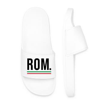 🇮🇹 ROM – Chemise de ville minimaliste en Italie- - Claquettes Homme - blanc - Devant