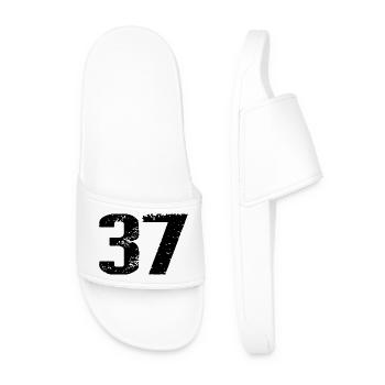 Maillot à 37 numéros - Claquettes Homme - blanc - Devant