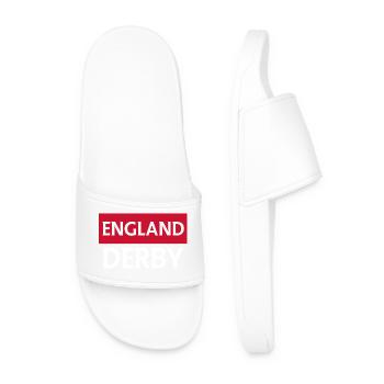 Englisches Derby Retro Design - Männer Badelatschen - Weiß - Vorne