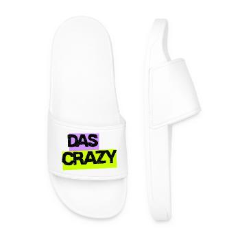 The Crazy - Design with Neon Colors - Men’s Pool Sliders - white - Front