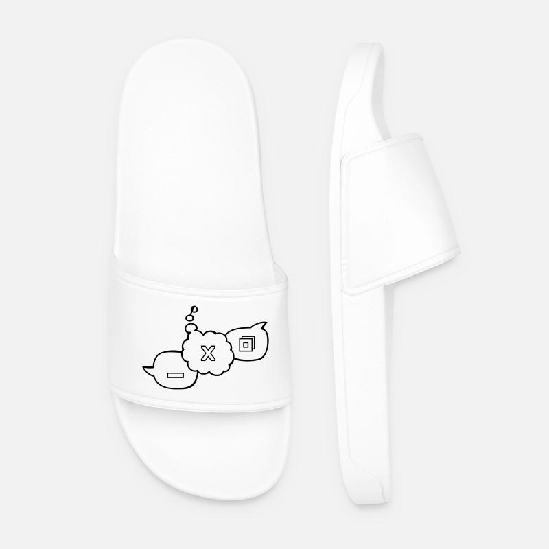 Computer speech bubbles - Men’s Pool Sliders - white