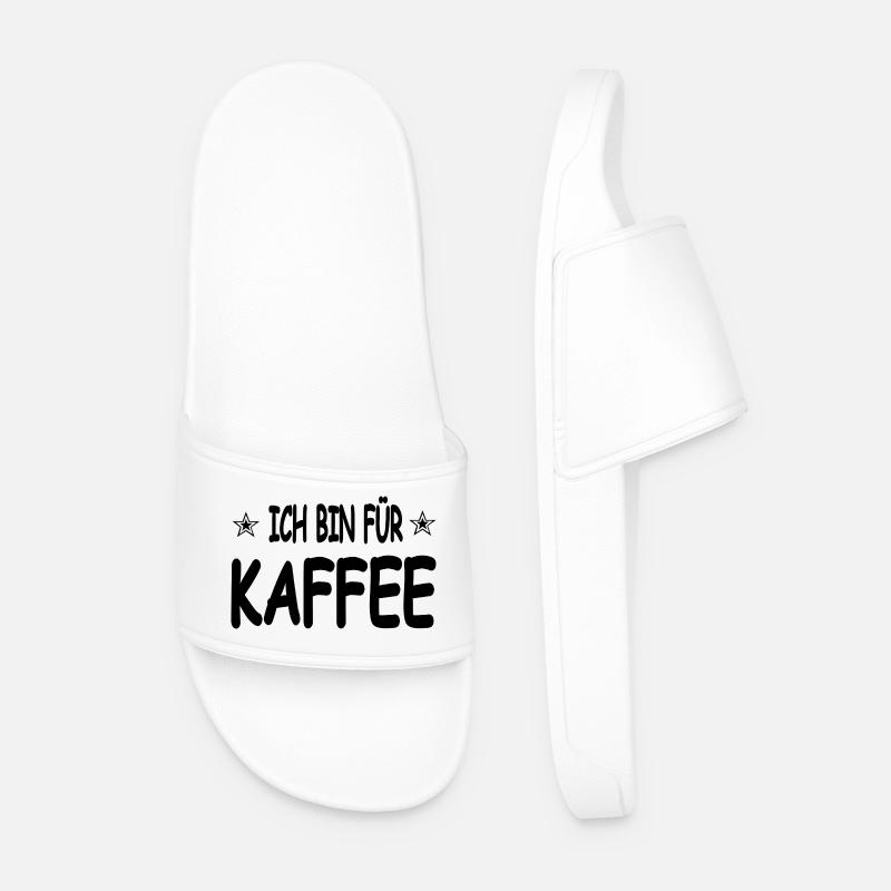 Kaffee - Männer Badelatschen - Weiß