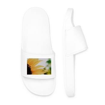 Sonnenblumen Wasserfarben - Männer Badelatschen - Weiß - Vorne