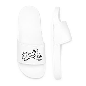 Motorcycle GS black - Men’s Pool Sliders - white - Front
