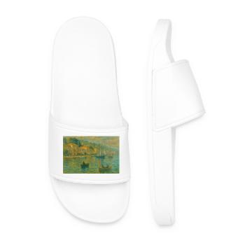 Harbour impression evening light - Men’s Pool Sliders - white - Front
