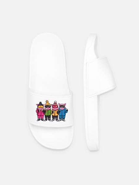 Schweine Pistensau Ski Team - Men’s Pool Sliders - white