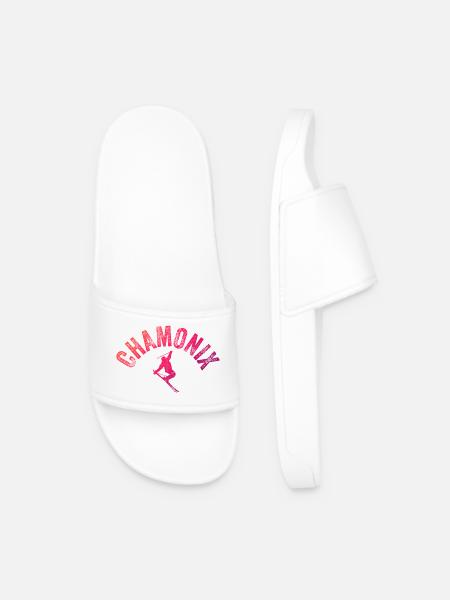 Chamonix Arch Skier Gradient - Men’s Pool Sliders - white
