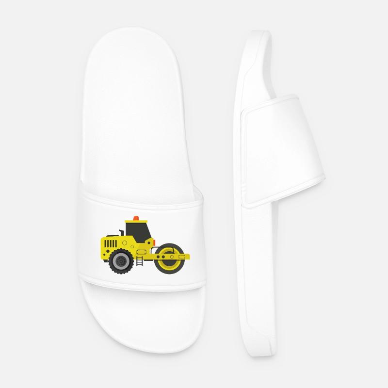 Road roller - Men’s Pool Sliders - white