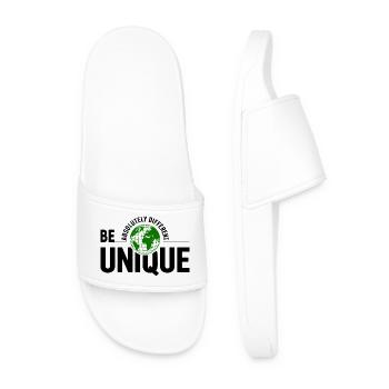 Unique Green Globe - Men’s Pool Sliders - white - Front