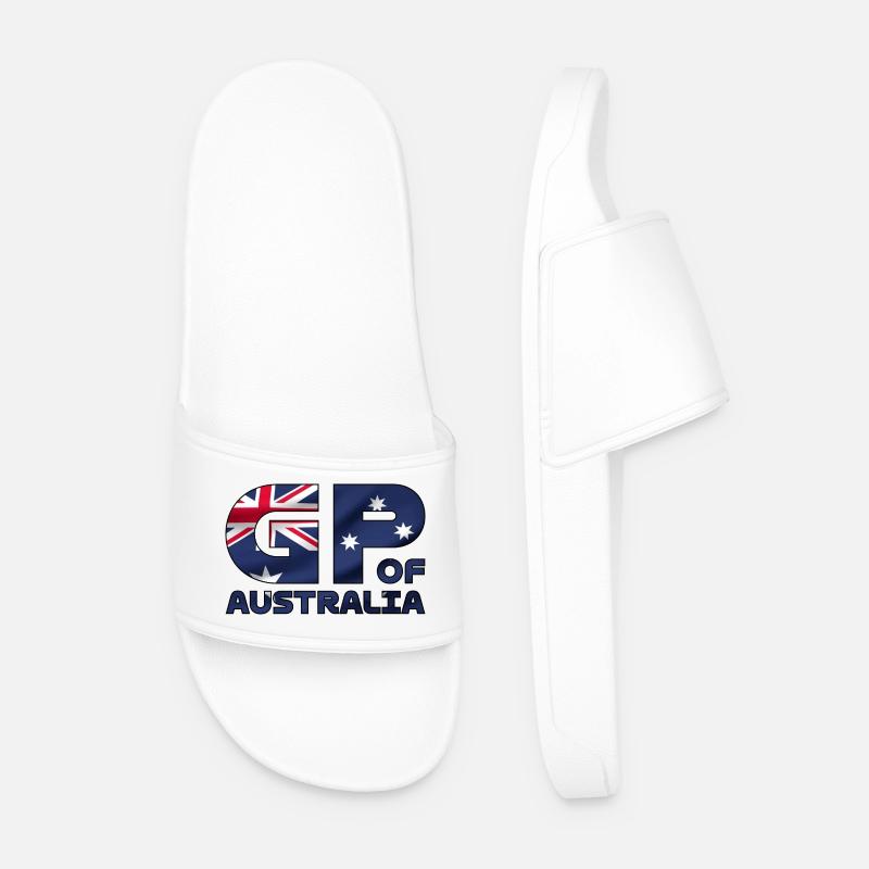 australia_gp - Männer Badelatschen - Weiß