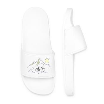 Bicycle mountain tour - Men’s Pool Sliders - white - Front