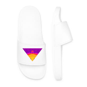 Vortex néon, Cyber Sunset - Claquettes Homme - blanc - Devant