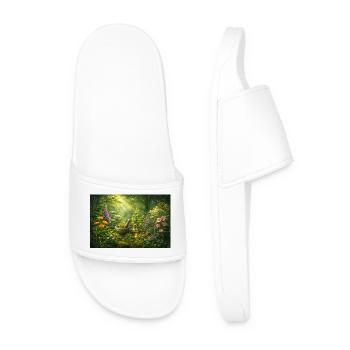 Magic herbs - Men’s Pool Sliders - white - Front
