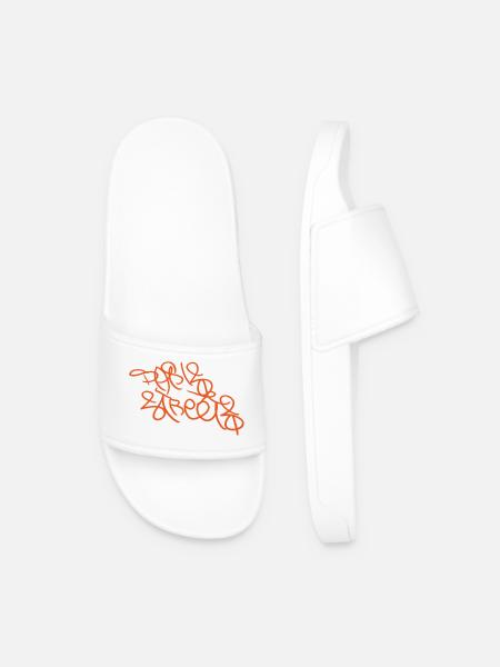Coolest Paris T-Shirt - Men’s Pool Sliders - white