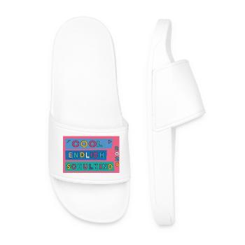 Finally a schoolchild - Men’s Pool Sliders - white - Front