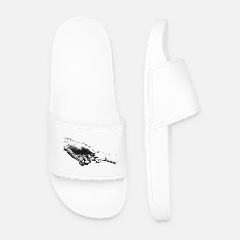 Vater und Kind - Männer Badelatschen - Weiß