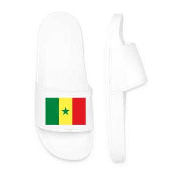 Drapeau du Sénégal Vert JauneRouge - Claquettes Homme - blanc - Devant