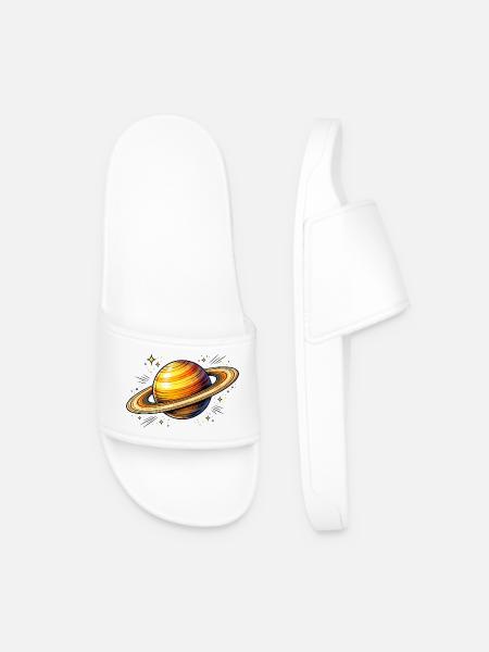 Planète Saturne - Claquettes Homme - blanc
