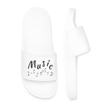 Paroles musicales, partitions - Claquettes Homme - blanc - Devant