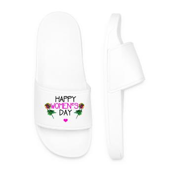 Bonne Journée des Femmes - Claquettes Homme - blanc - Devant