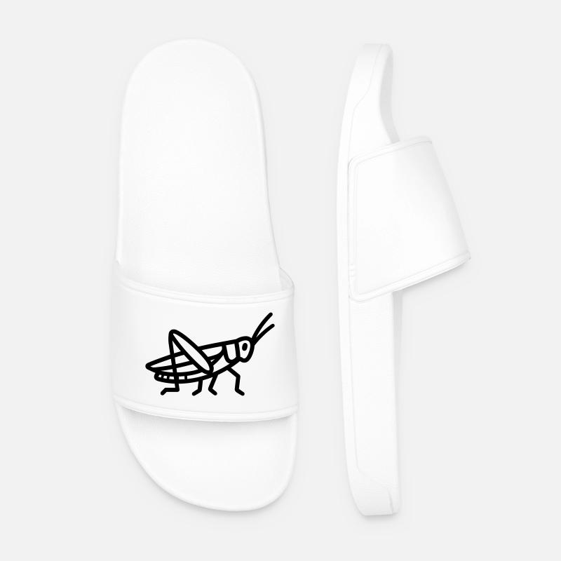 Heuschrecke - Männer Badelatschen - Weiß
