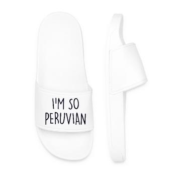 I'm so Peruvian Peru - Men’s Pool Sliders - white - Front