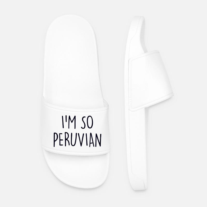I'm so Peruvian Peru - Männer Badelatschen - Weiß