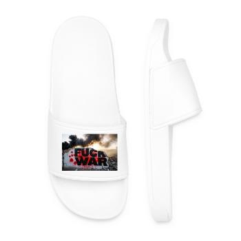 F**K THE WAR - Men’s Pool Sliders - white - Front