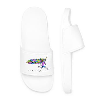 Unicorn Runner - Men’s Pool Sliders - white - Front