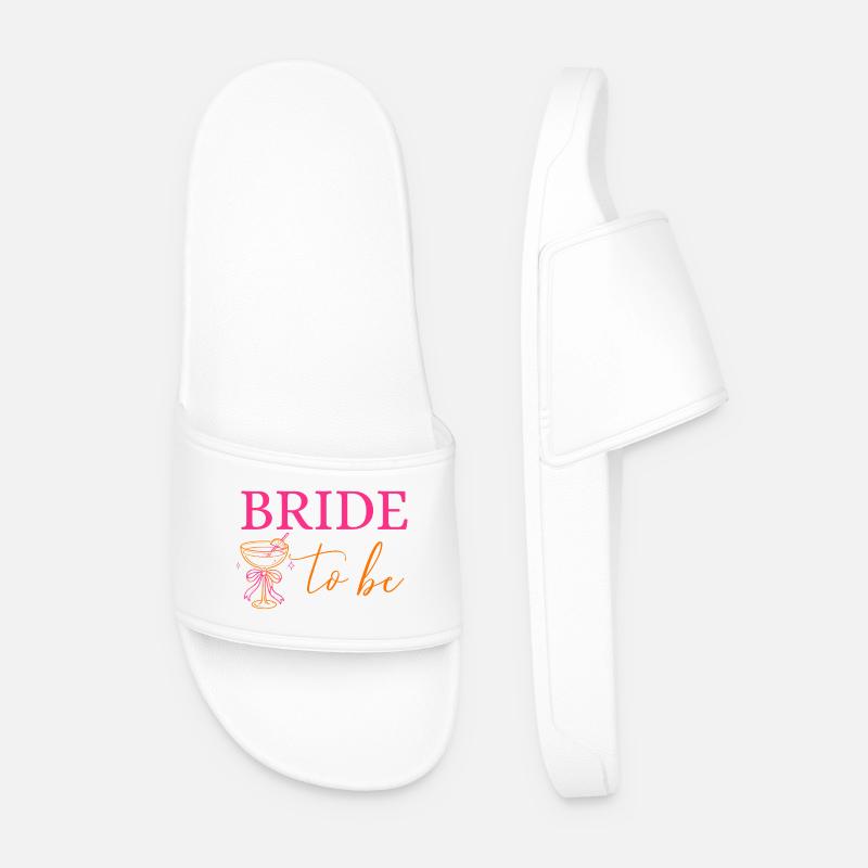 SPOSA! Bicchiere da cocktail con fiocco - Ciabatte per il mare da uomo - bianco