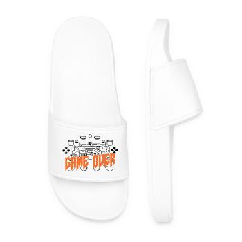 Game Over Rétro Orange Bold - Claquettes Homme - blanc - Devant