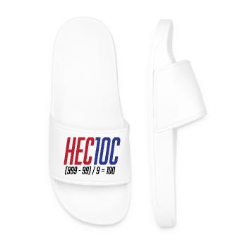 Hectoc Mental Arithmetic Game, Math - Men’s Pool Sliders - white - Front