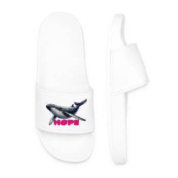 Baleines d’espoir - Espoir - Claquettes Homme - blanc - Devant