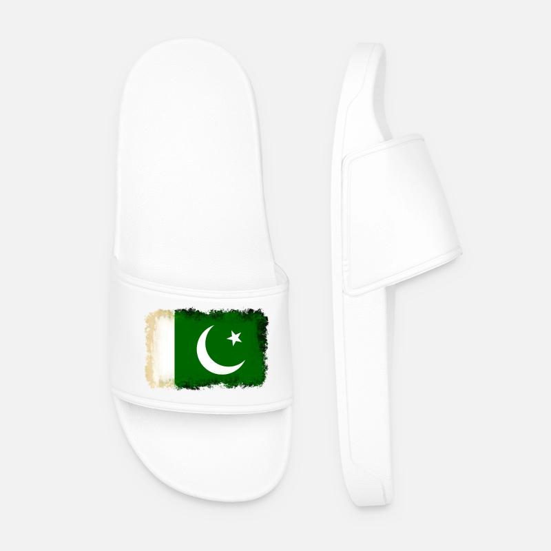Flagge Pakistan - Männer Badelatschen - Weiß