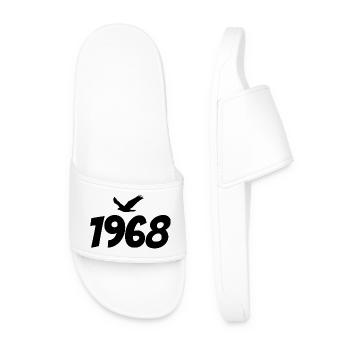 1968 Vintage Eagle Graphic - Men’s Pool Sliders - white - Front