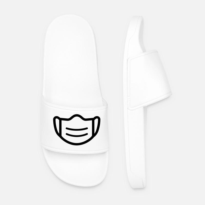 mask - Men’s Pool Sliders - white