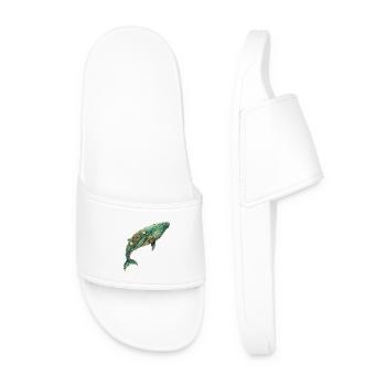 Steampunk Whale - Men’s Pool Sliders - white - Front