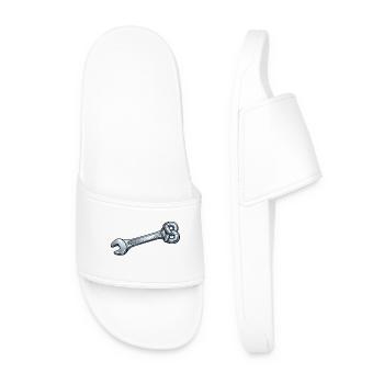 Pretzel Adjustable Wrench - Men’s Pool Sliders - white - Front